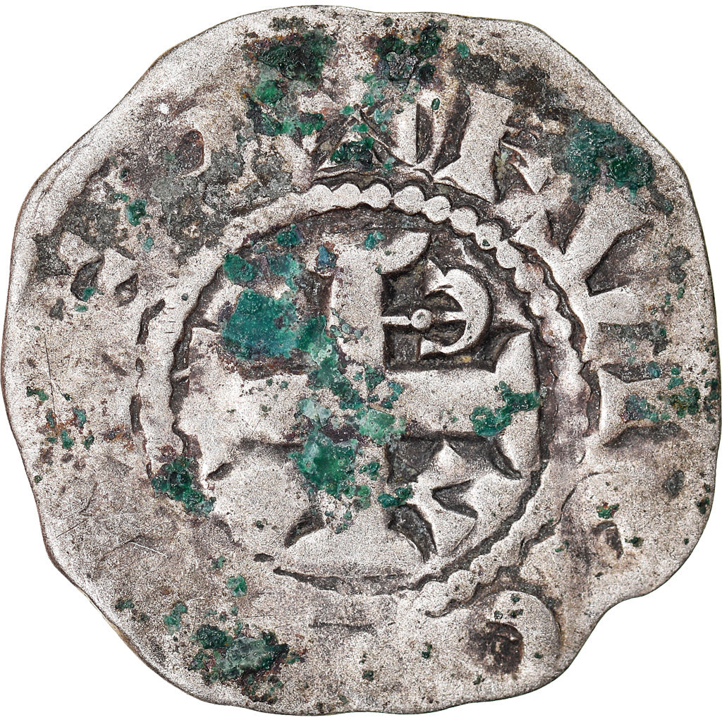 Moneta, Francja, Anjou, Foulques IV, Denarius, Angers, F(12-15), Srebro
