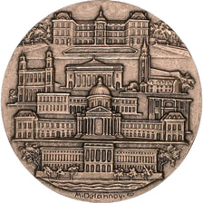 FRANCE, Geography, The Fifth Republic, Medal, MS(65-70), Delannoy, Bronze, 68,..