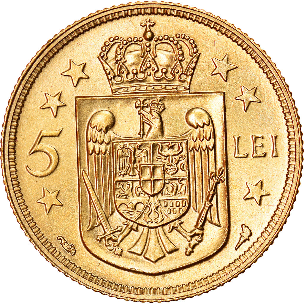 Coin, Romania, Mihai I, 5 Lei, 1930, Paris, MS(60-62), Nickel-brass, KM:48