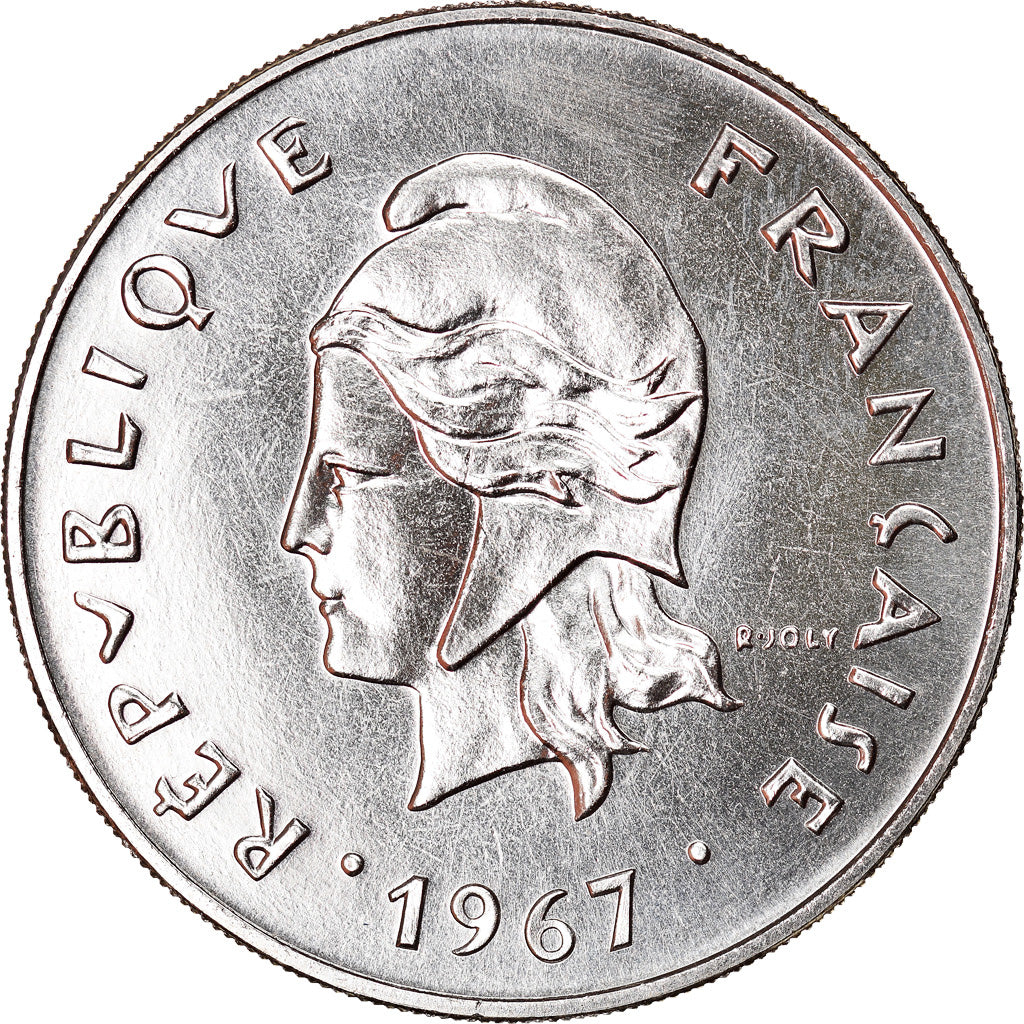 Moneta, Polinesia francese, 50 Francs, 1967, SPL, Nichel, KM:7