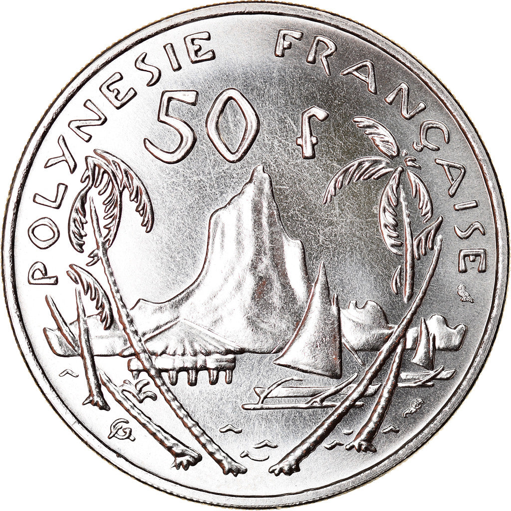 Moneta, Polinesia francese, 50 Francs, 1967, SPL, Nichel, KM:7
