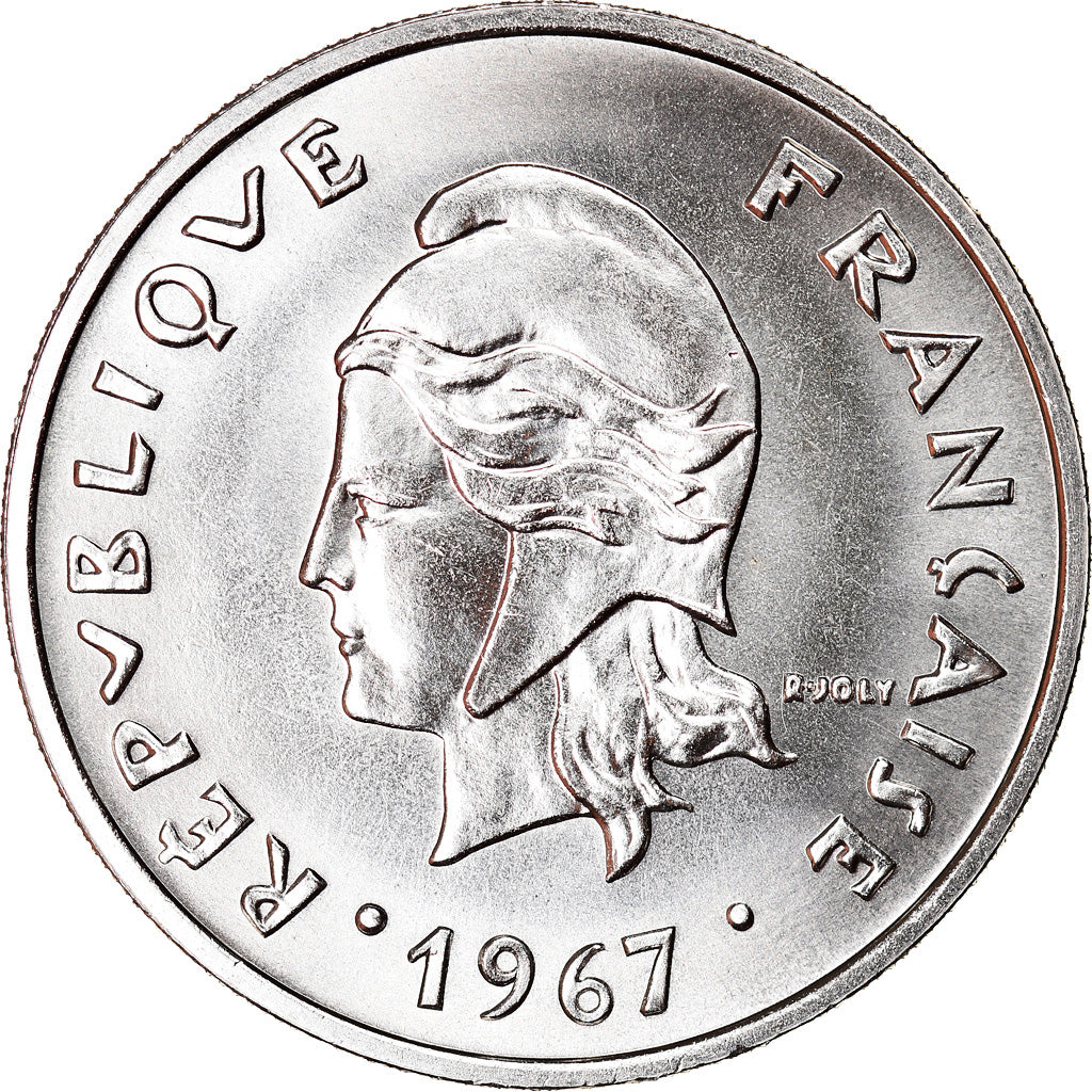 Monnaie, French Polynesia, 20 Francs, 1967, Paris, SPL, Nickel, KM:6