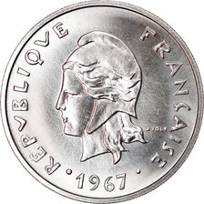 Coin, New Caledonia, 20 Francs, 1967, Paris, MS(60-62), Nickel, KM:6