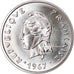 Coin, New Caledonia, 20 Francs, 1967, Paris, MS(60-62), Nickel, KM:6