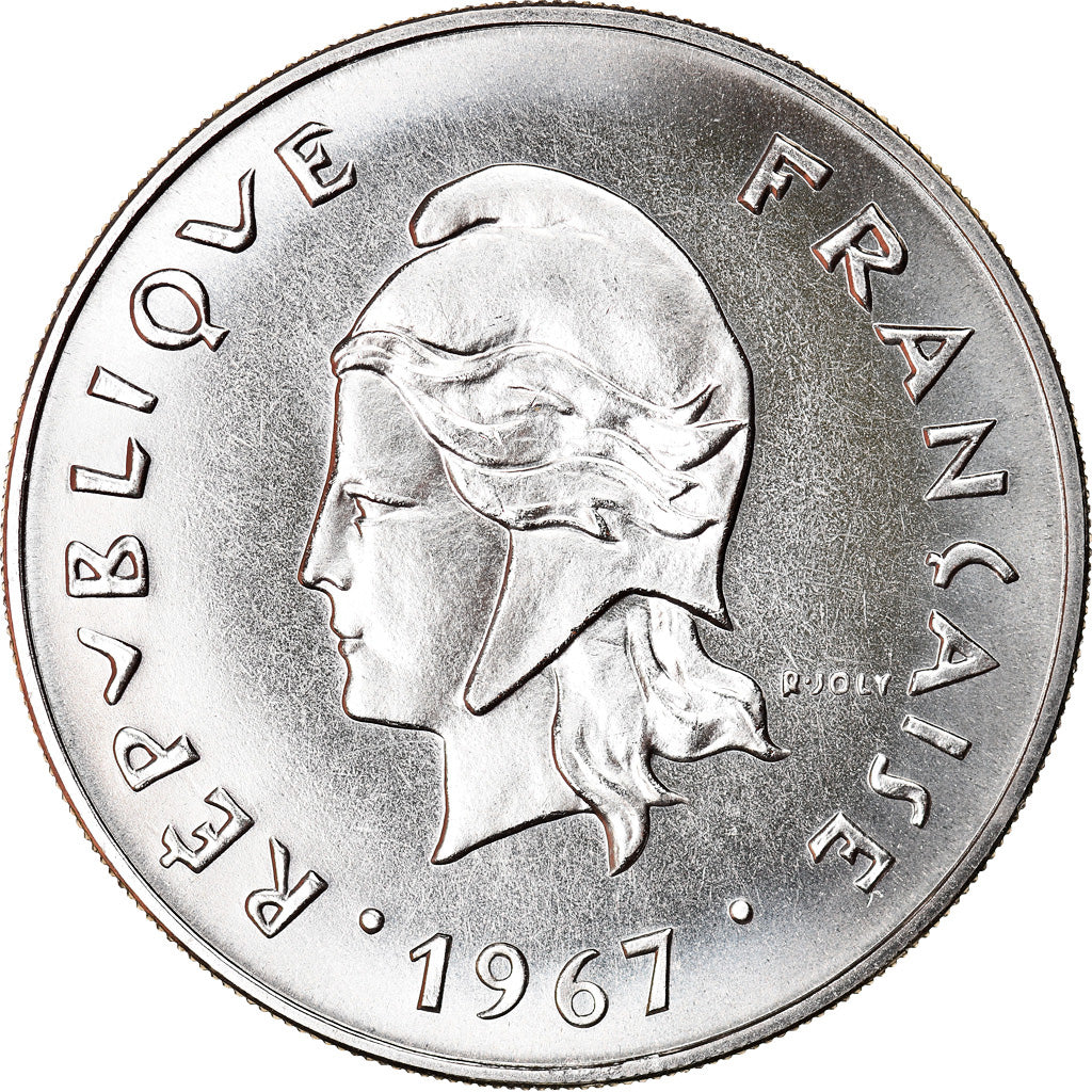 Coin, New Caledonia, 50 Francs, 1967, Paris, MS(63), Nickel, KM:7