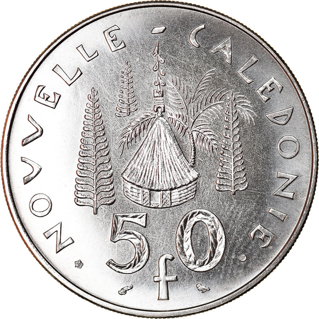 Coin, New Caledonia, 50 Francs, 1967, Paris, MS(63), Nickel, KM:7