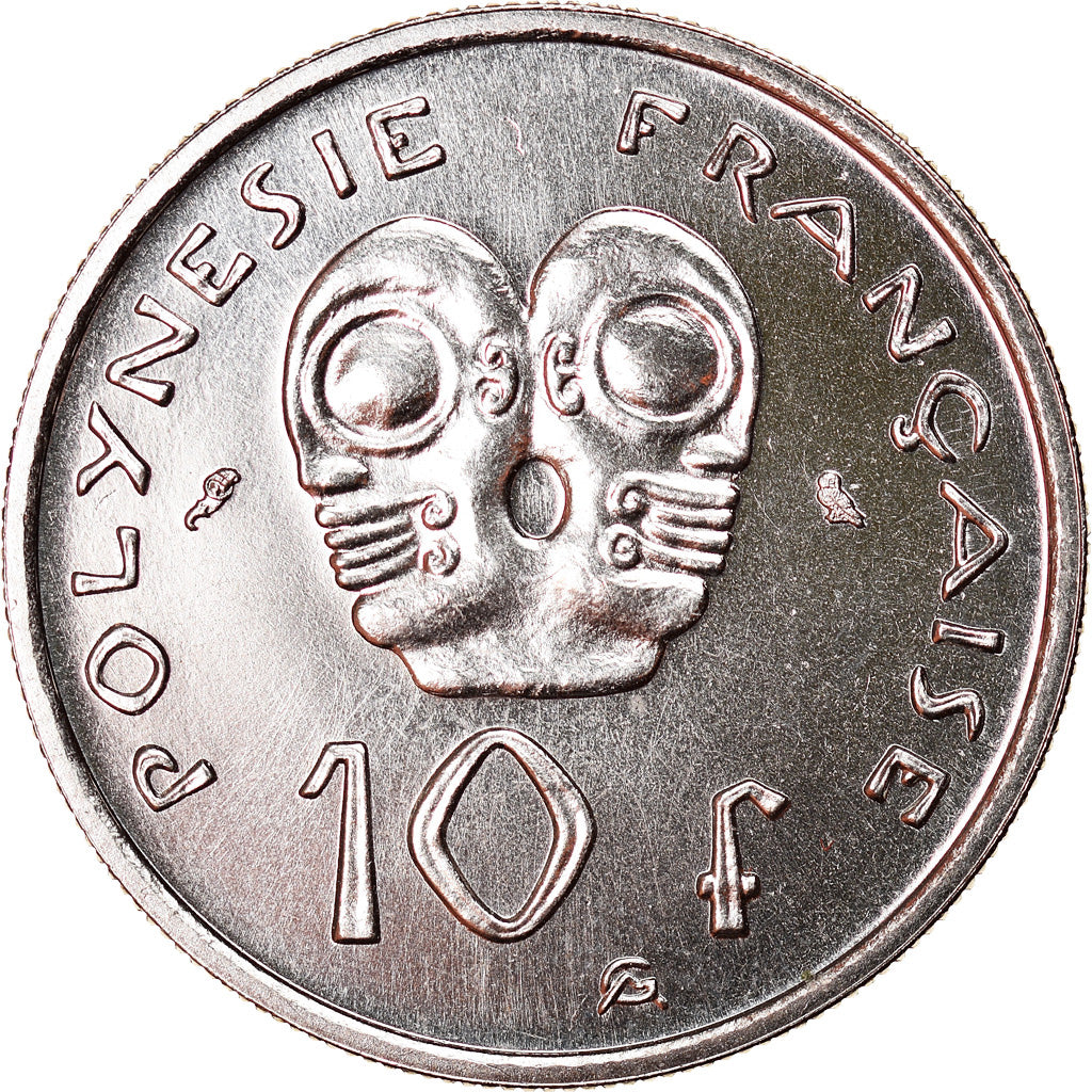 Coin, French Polynesia, 10 Francs, 1967, MS(63), Nickel, KM:5