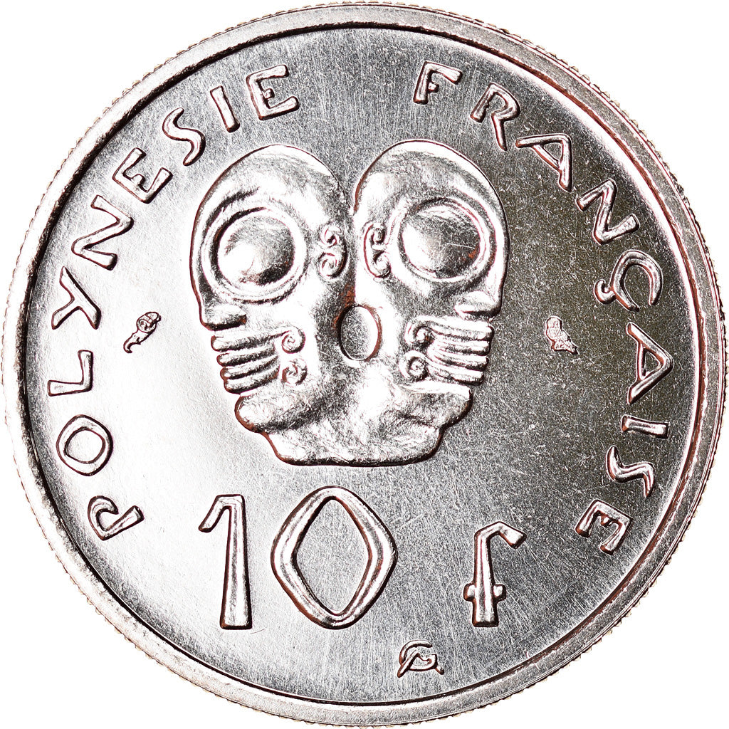 Coin, French Polynesia, 10 Francs, 1967, MS(63), Nickel, KM:5
