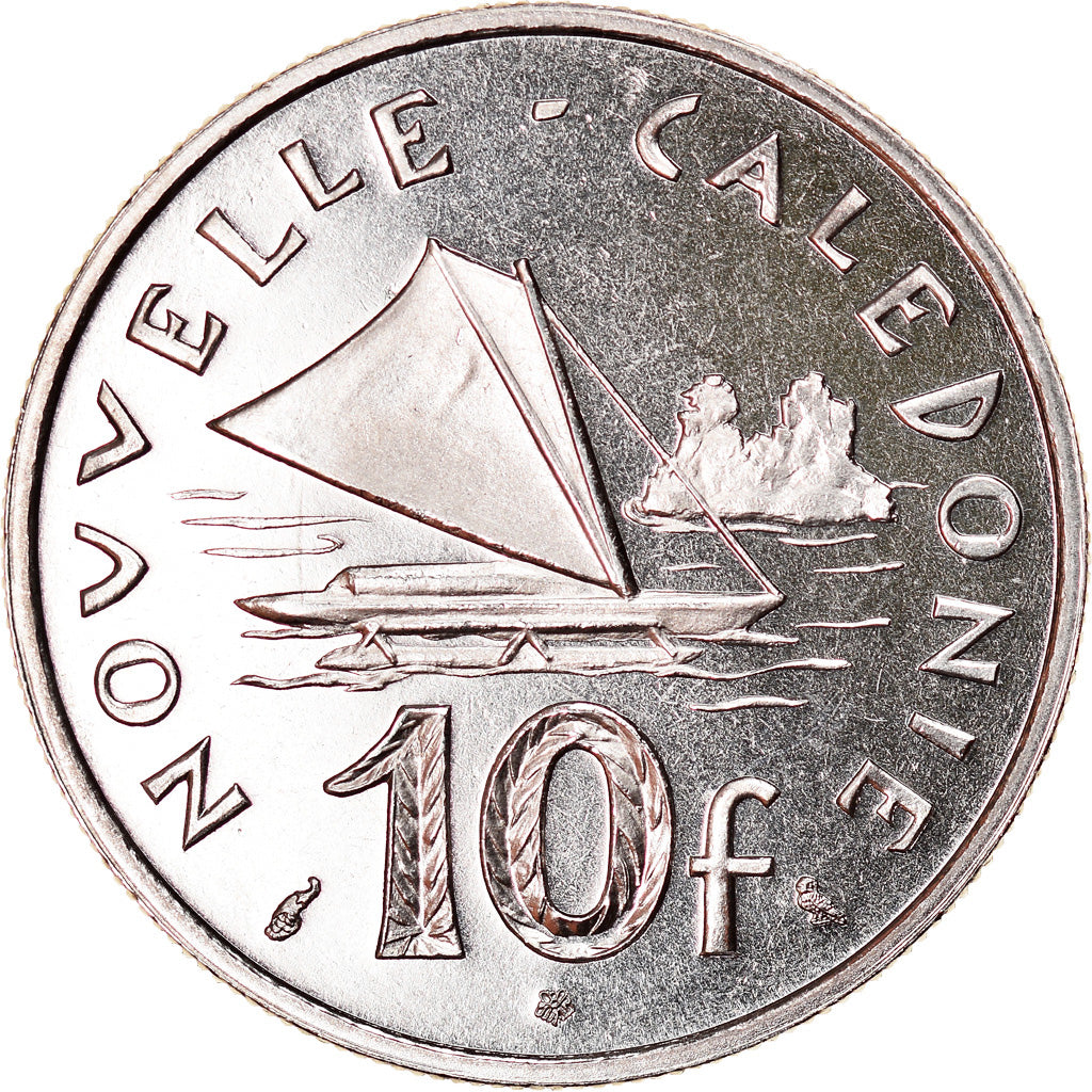Coin, New Caledonia, 10 Francs, 1967, Paris, ESSAI, MS(65-70), Nickel, KM:E11