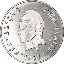 Moneta, Nuova Caledonia, 50 Francs, 1967, Paris, ESSAI, FDC, Nichel, KM:E13