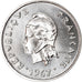 Coin, New Hebrides, 10 Francs, 1967, Paris, MS(65-70), Nickel, KM:2.1