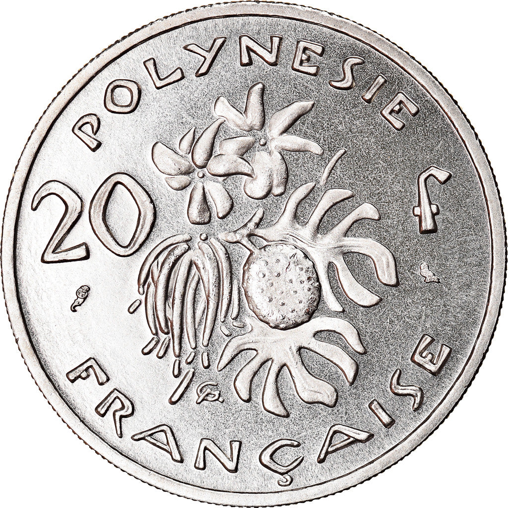 Coin, French Polynesia, 20 Francs, 1967, Paris, ESSAI, MS(65-70), Nickel, KM:E2
