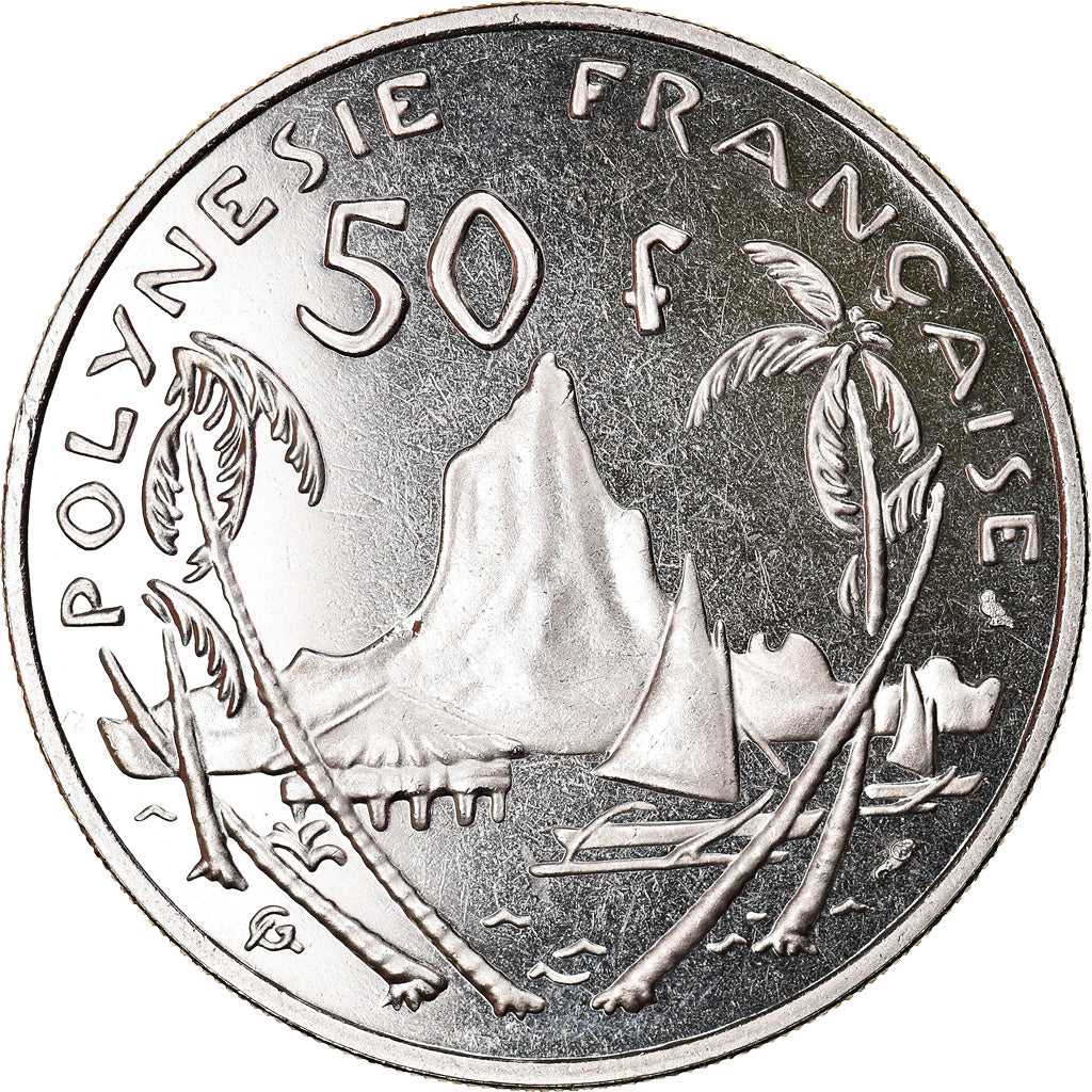 Moneta, Polinesia francese, 50 Francs, 1967, Paris, ESSAI, FDC, Nichel, KM:E3