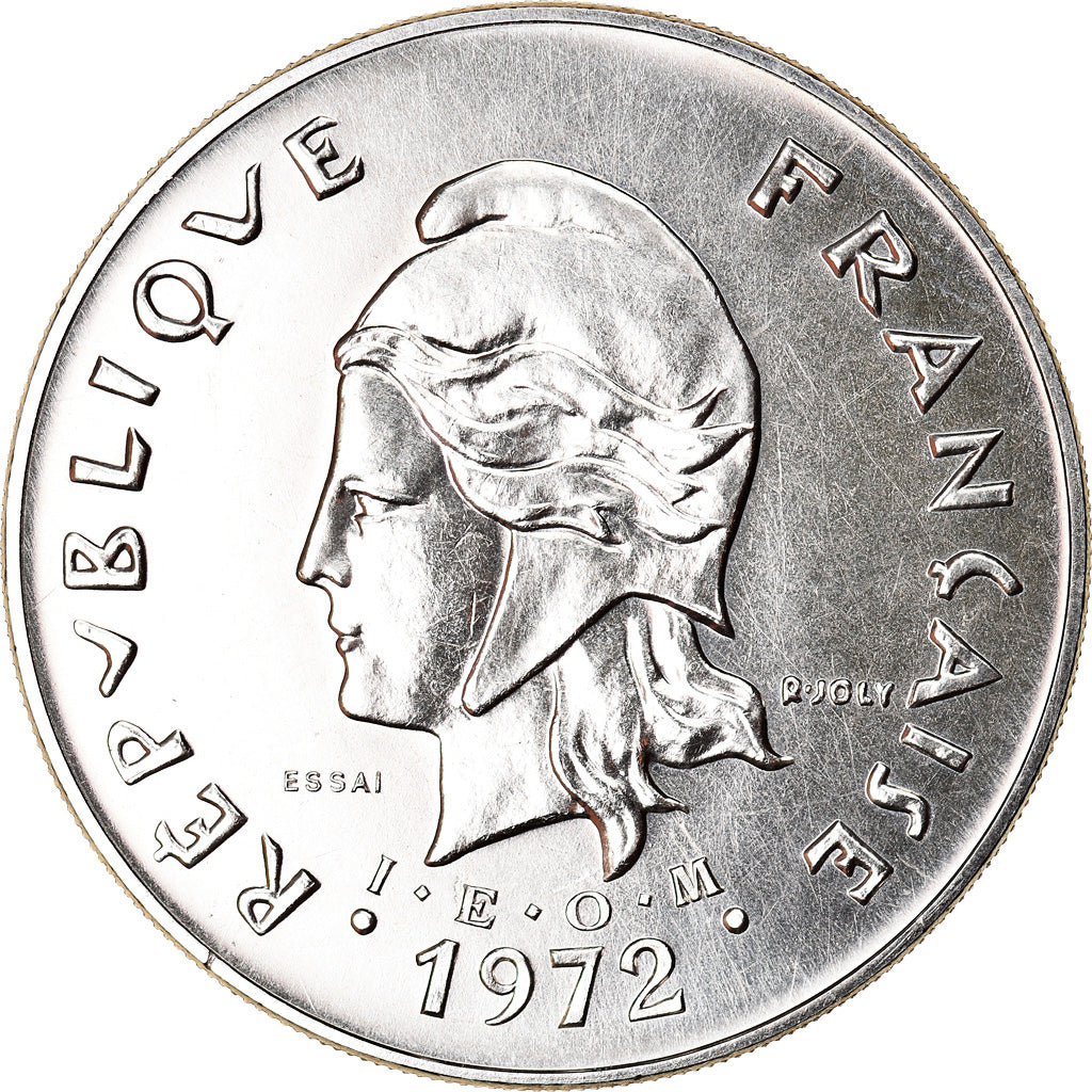 Munten, Nieuwe Hebriden, 50 Francs, 1972, Paris, ESSAI, UNC-, Nickel, KM:E7