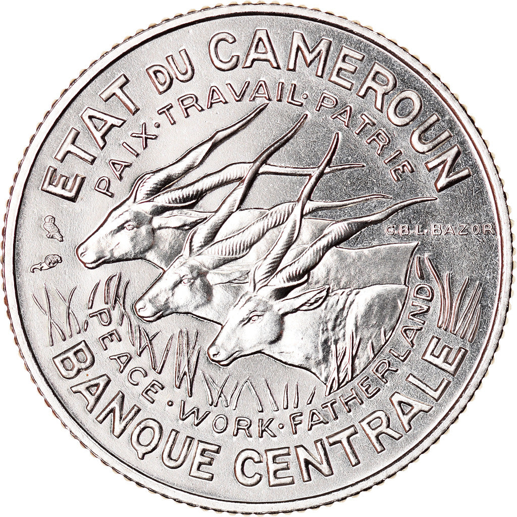 Coin, Cameroon, 100 Francs, 1966, Paris, ESSAI, MS(65-70), Nickel, KM:E11