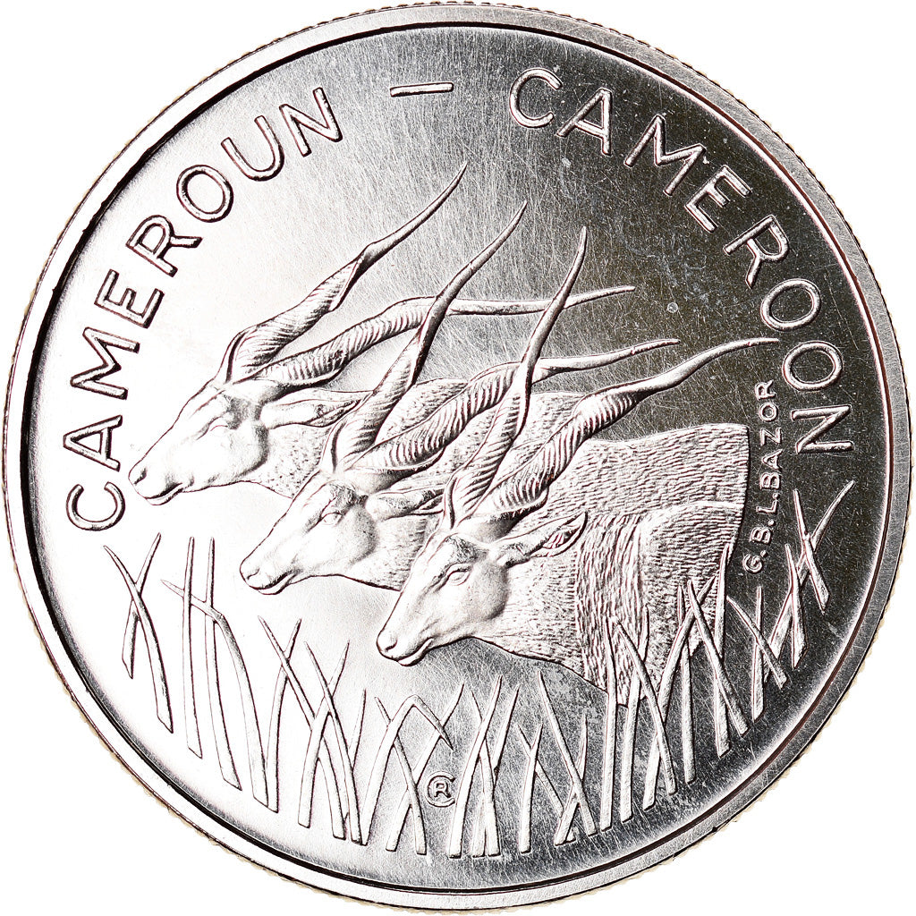Coin, Cameroon, 100 Francs, 1972, Paris, ESSAI, MS(65-70), Nickel, KM:E15