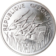 Coin, Gabon, 100 Francs, 1975, Paris, ESSAI, MS(65-70), Nickel, KM:E6