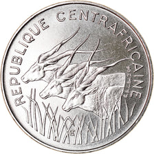 Coin, Central African Republic, 100 Francs, 1971, Paris, ESSAI, MS(65-70)