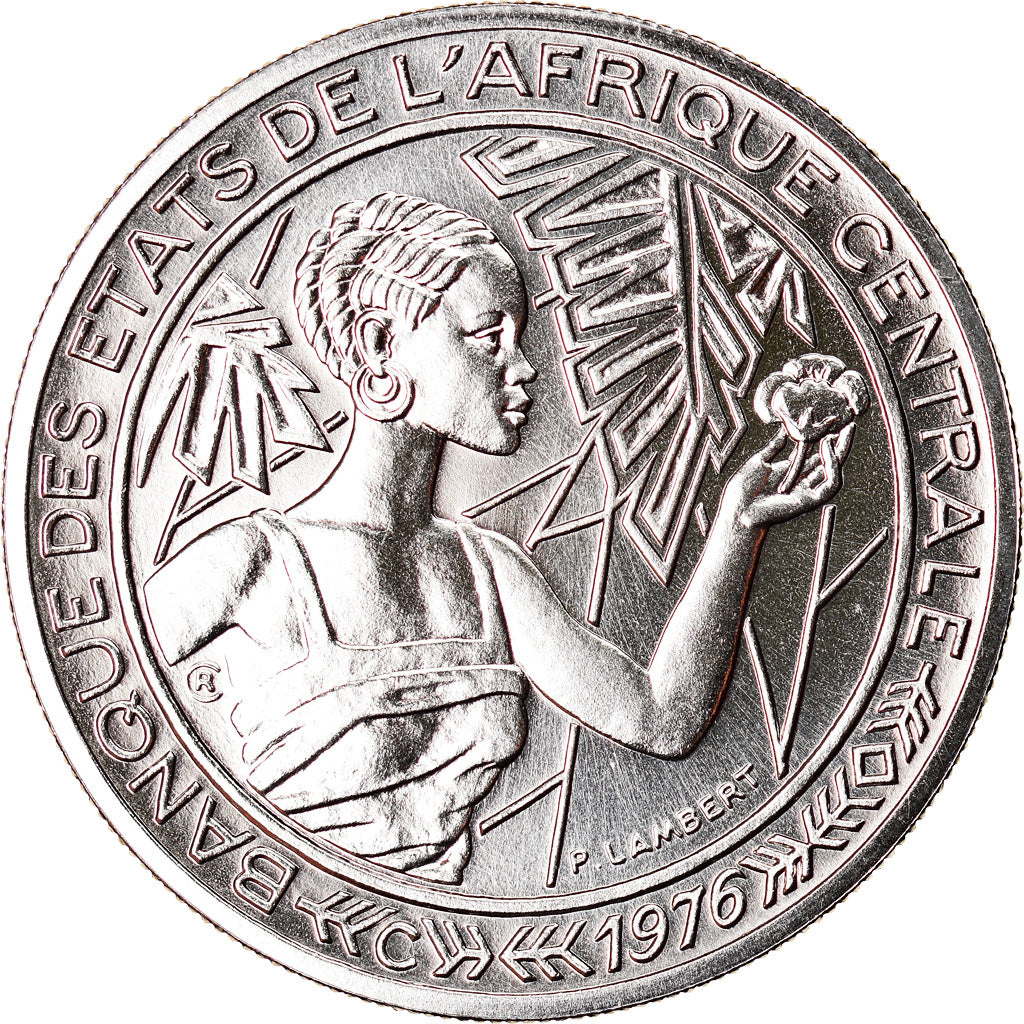 Coin, Central African States, 500 Francs, 1976, Paris, ESSAI, MS(65-70), Nickel