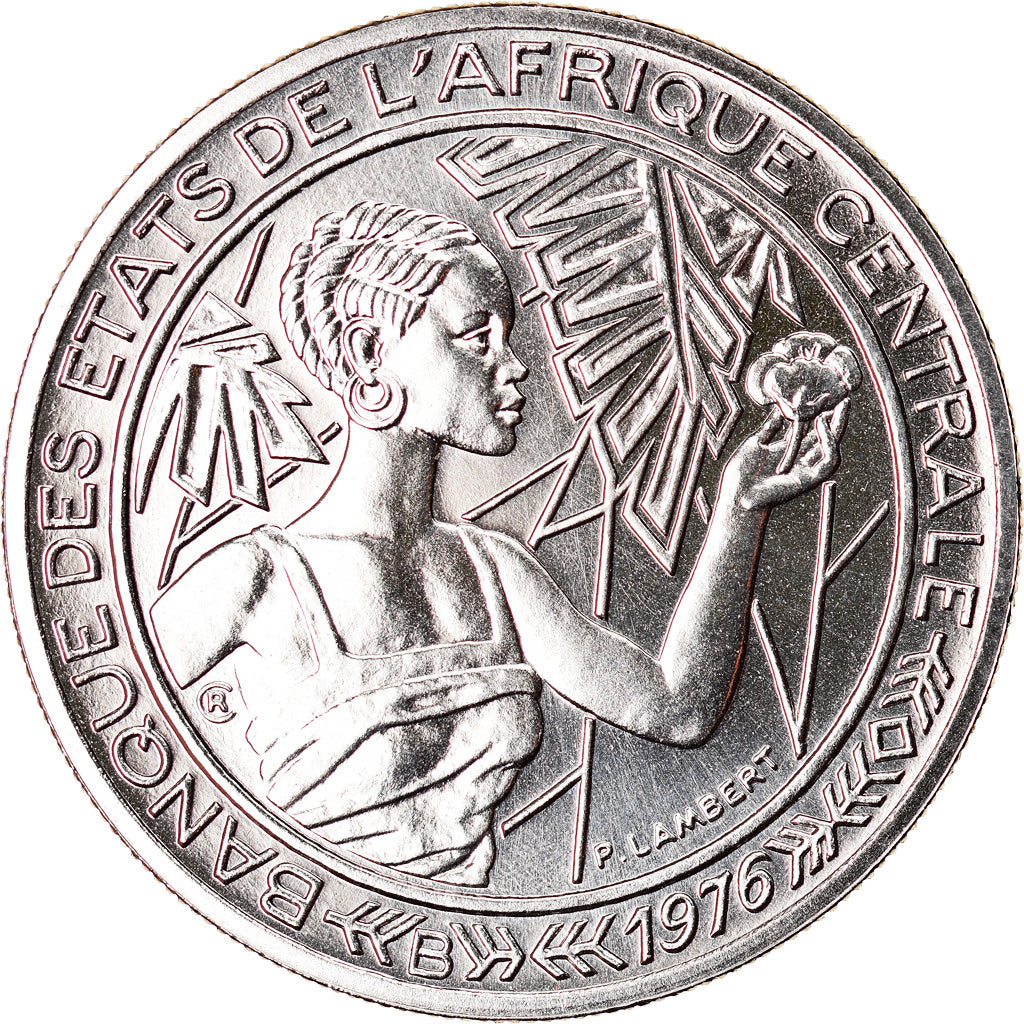 Coin, Central African States, 500 Francs, 1976, Paris, ESSAI, MS(65-70), Nickel