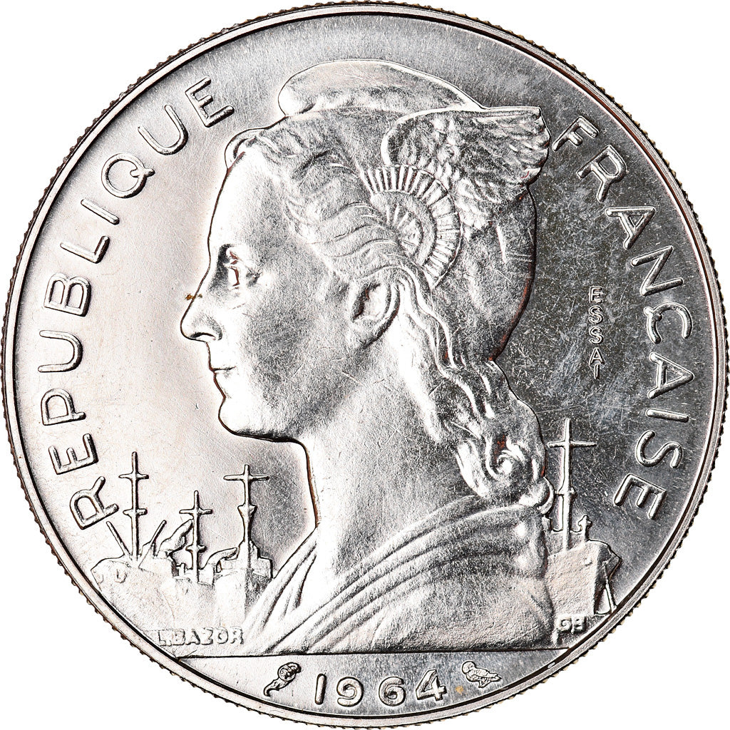 Moneta, Réunion, 100 Francs, 1964, Paris, ESSAI, SPL-, Nichel, KM:E10
