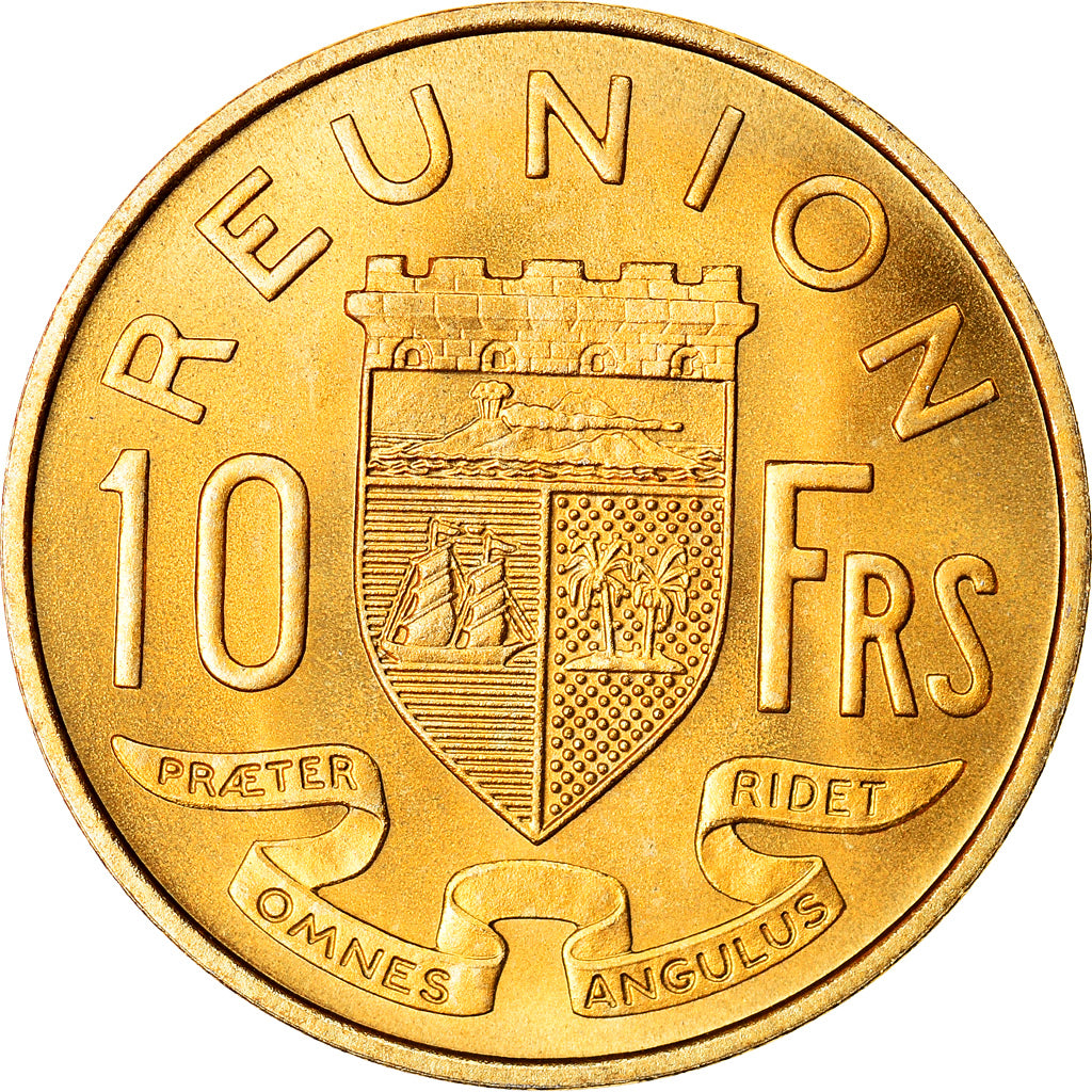 Coin, Réunion, 10 Francs, 1955, Paris, ESSAI, MS(63), Aluminum-Bronze, KM:E6