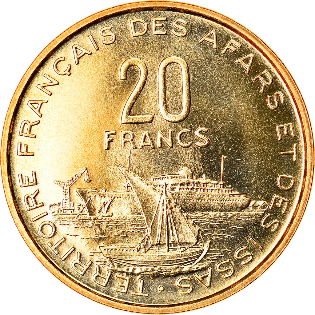 Münze, FRENCH AFARS & ISSAS, 20 Francs, 1968, Paris, ESSAI, UNZ+, Cupro-nickel