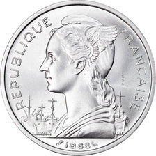 Monnaie, FRENCH AFARS & ISSAS, 5 Francs, 1968, Paris, ESSAI, FDC, Aluminium