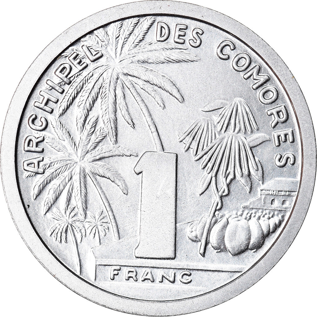 Coin, Comoros, Franc, 1964, Paris, ESSAI, MS(65-70), Aluminum, KM:E1