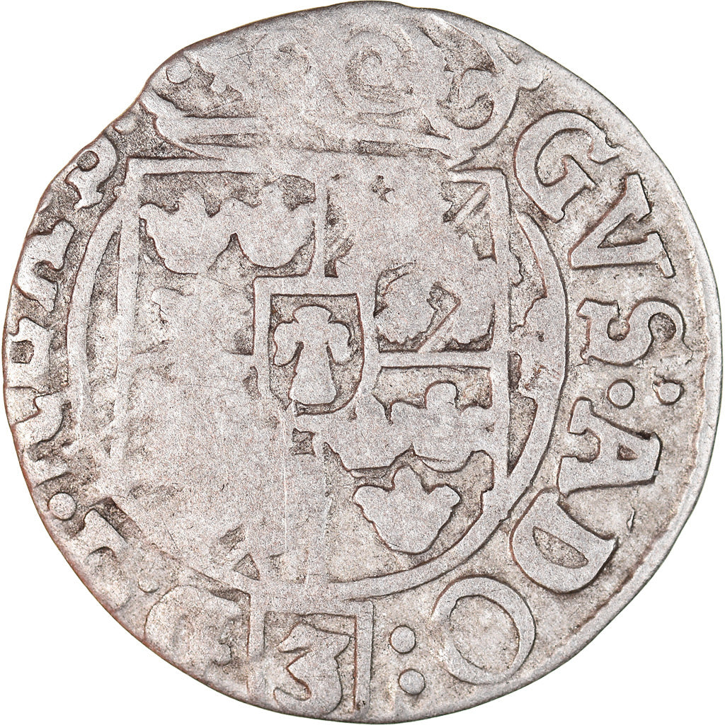 Moeda, Polónia, ELBING, Gustav II Adolph, 1/24 Thaler, 1630, VF(30-35), Prata