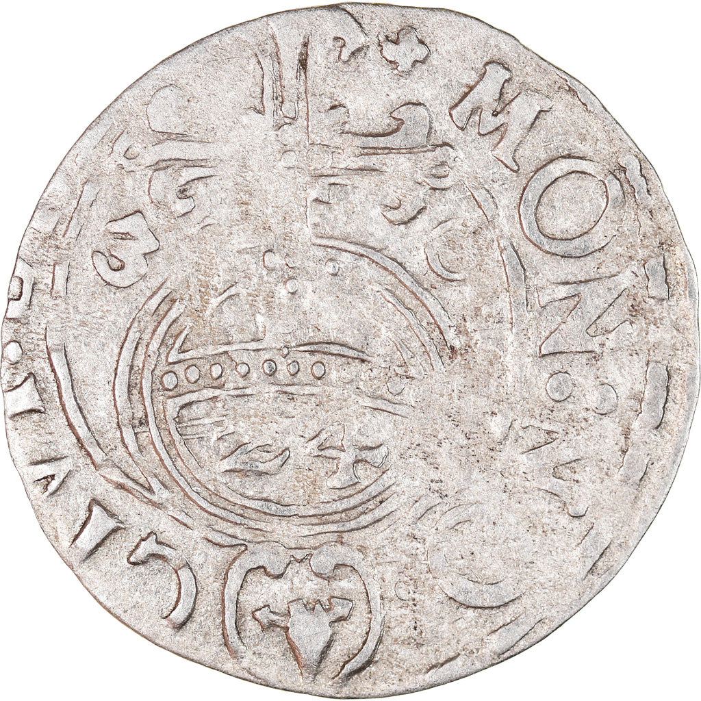 Moeda, Polónia, ELBING, Gustav II Adolph, 1/24 Thaler, 1630, VF(30-35), Prata