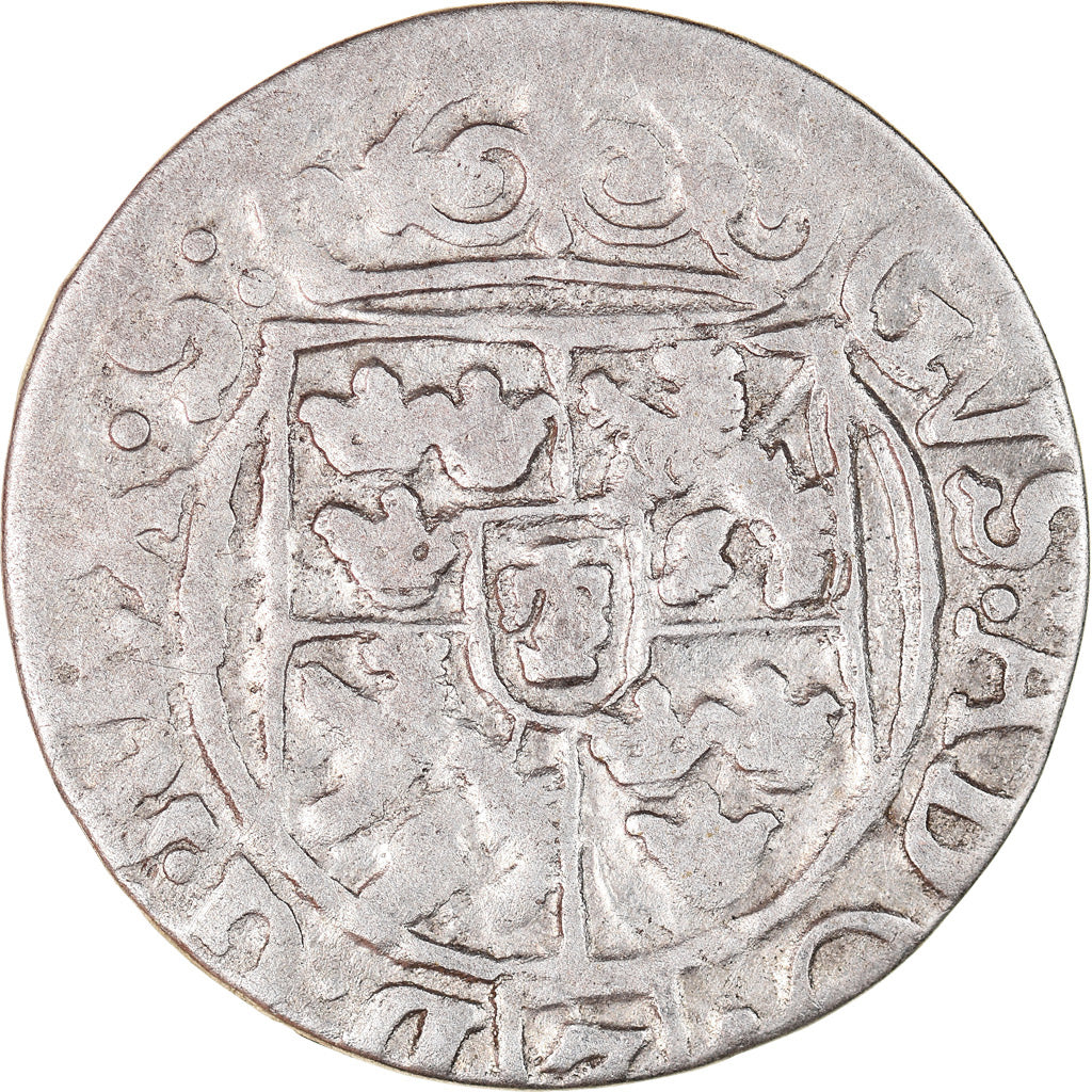Coin, Poland, ELBING, Gustav II Adolph, 1/24 Thaler, 1630, VF(30-35), Silver