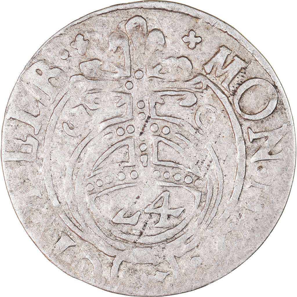 Coin, Poland, ELBING, Gustav II Adolph, 1/24 Thaler, 1630, VF(30-35), Silver
