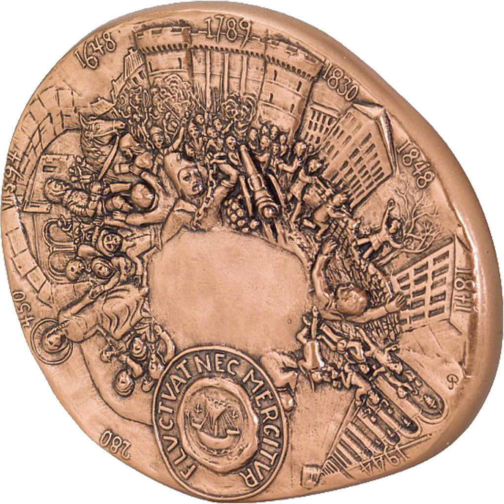 France, Medal, The Fifth Republic, Geography, Roch, MS(65-70), Copper