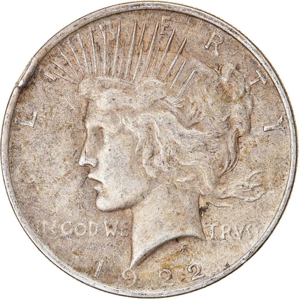 Coin, United States, Peace Dollar, Dollar, 1922, U.S. Mint, Philadelphia