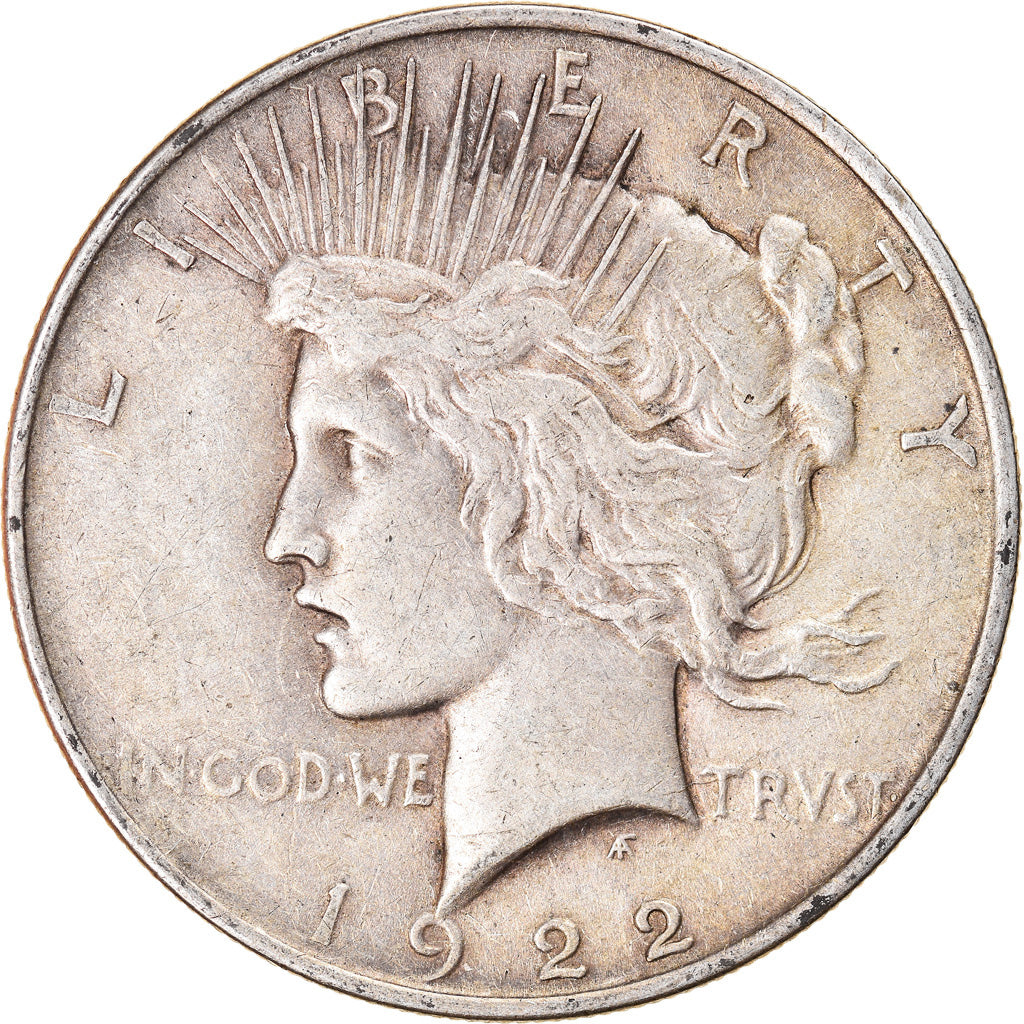Coin, United States, Peace Dollar, Dollar, 1922, U.S. Mint, Philadelphia