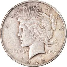 Coin, United States, Peace Dollar, Dollar, 1922, U.S. Mint, Philadelphia