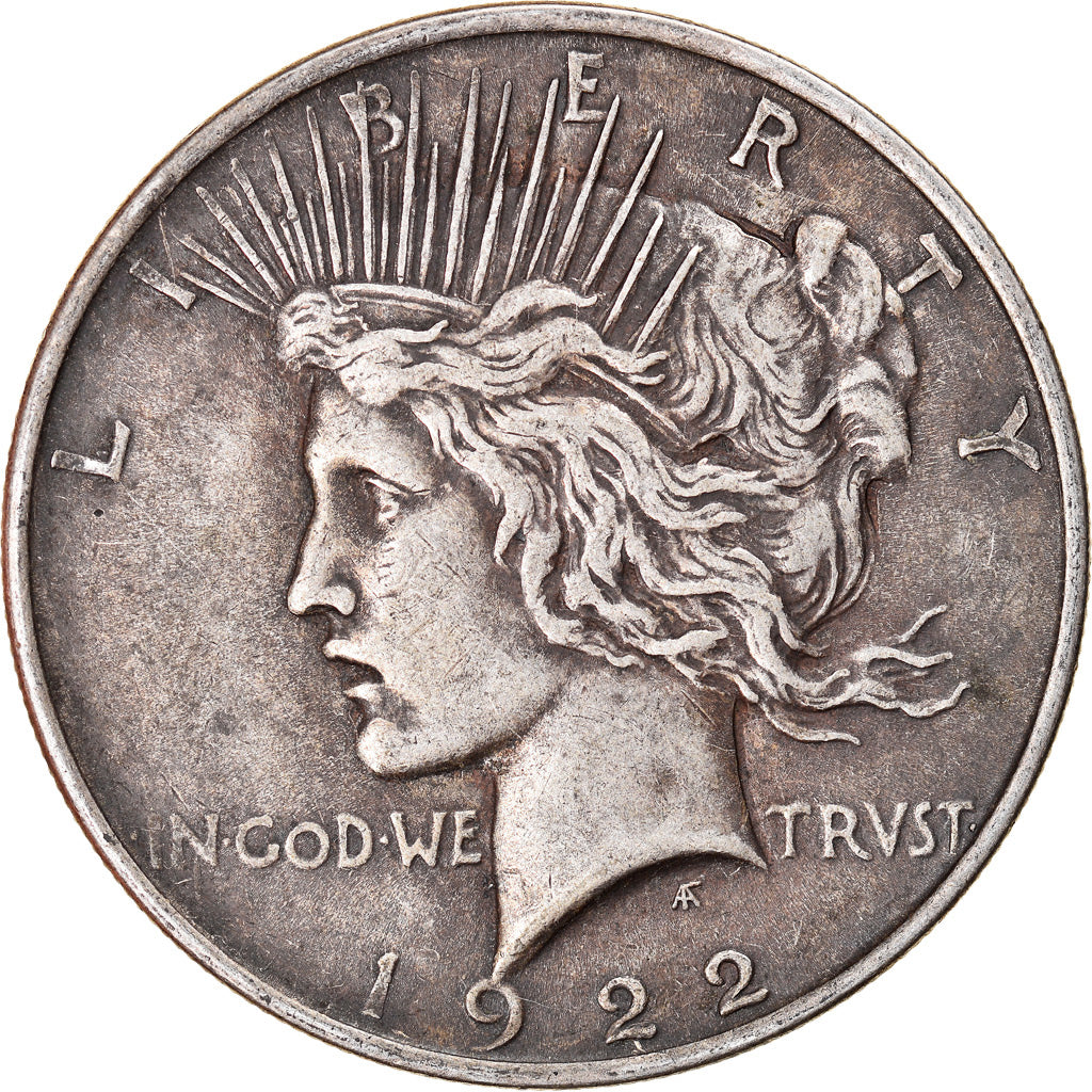 Coin, United States, Peace Dollar, Dollar, 1922, U.S. Mint, Philadelphia