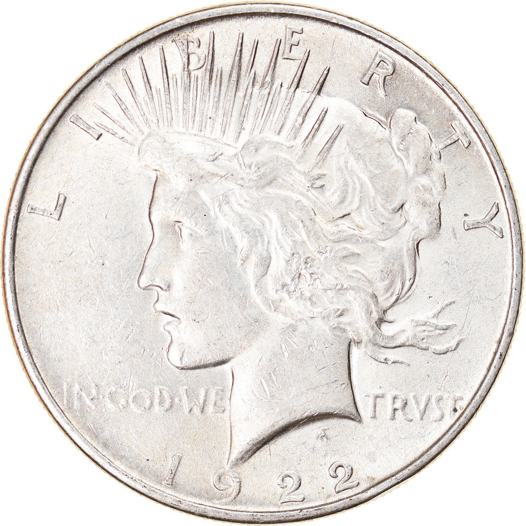 Coin, United States, Peace Dollar, Dollar, 1922, U.S. Mint, Philadelphia