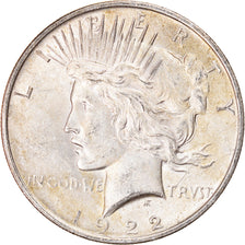 Coin, United States, Peace Dollar, Dollar, 1922, U.S. Mint, Philadelphia