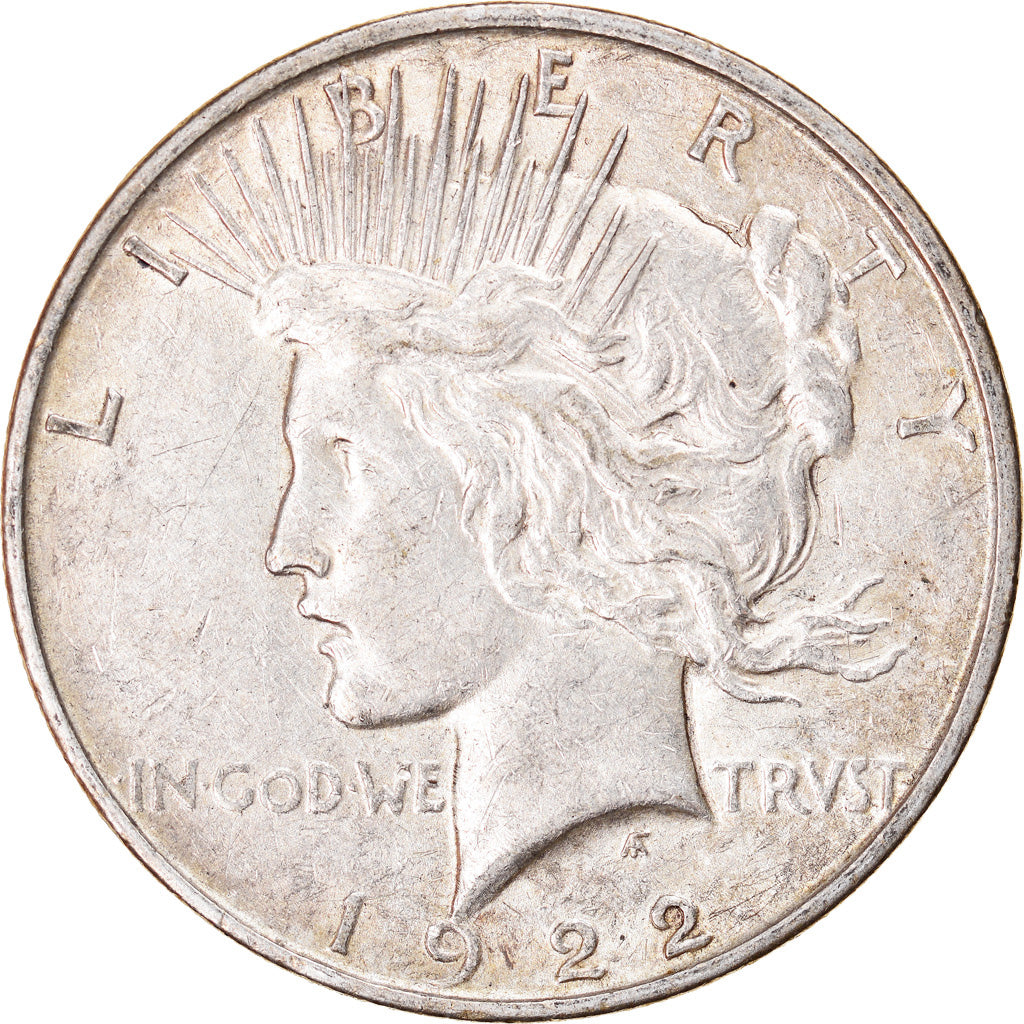 Monnaie, États-Unis, Peace Dollar, Dollar, 1922, U.S. Mint, Denver, TTB