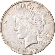 Monnaie, États-Unis, Peace Dollar, Dollar, 1922, U.S. Mint, Denver, TTB