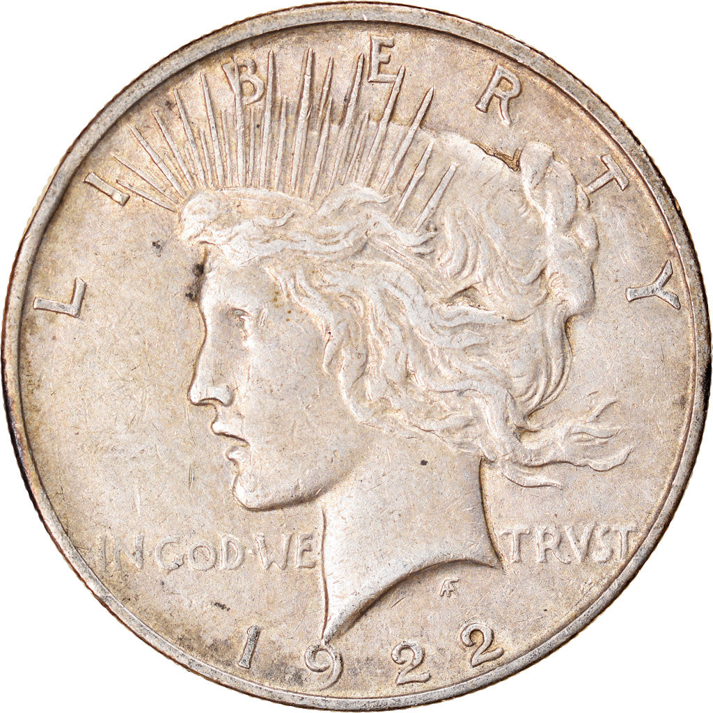 Coin, United States, Peace Dollar, Dollar, 1922, U.S. Mint, Denver, EF(40-45)
