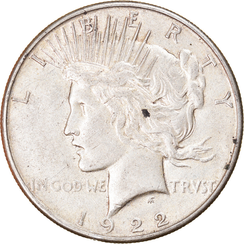 Coin, United States, Peace Dollar, Dollar, 1922, U.S. Mint, San Francisco