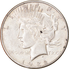 Coin, United States, Peace Dollar, Dollar, 1922, U.S. Mint, San Francisco