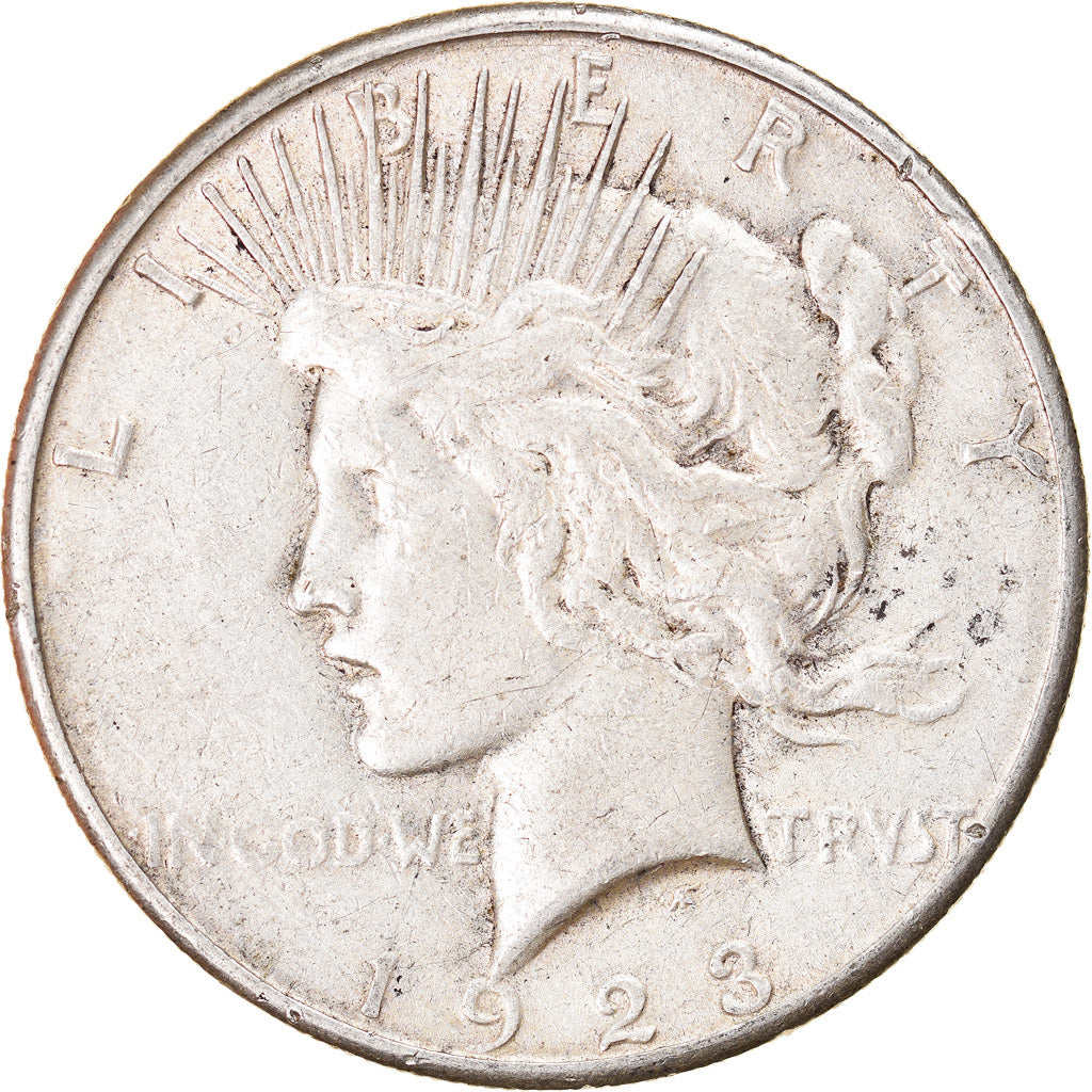 Coin, United States, Peace Dollar, Dollar, 1923, U.S. Mint, San Francisco