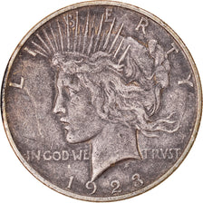 Coin, United States, Peace Dollar, Dollar, 1923, U.S. Mint, Denver, VF(30-35)