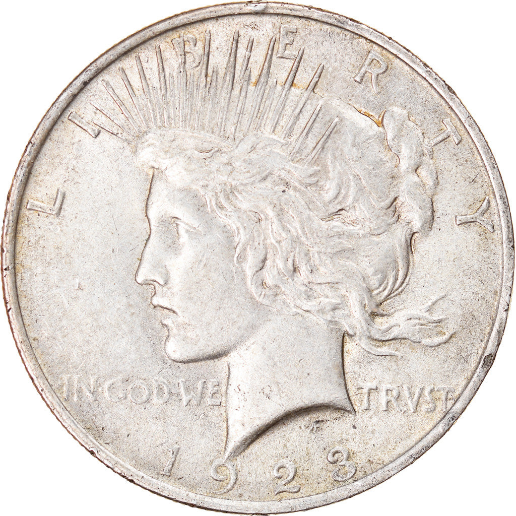 Coin, United States, Peace Dollar, Dollar, 1923, U.S. Mint, Philadelphia
