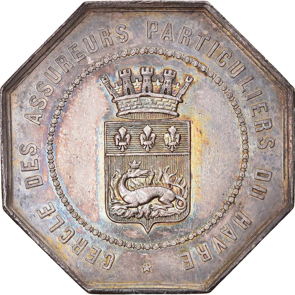 França, Token, Cercle des Assureurs Particuliers du Havre, Caqué, AU(55-58)