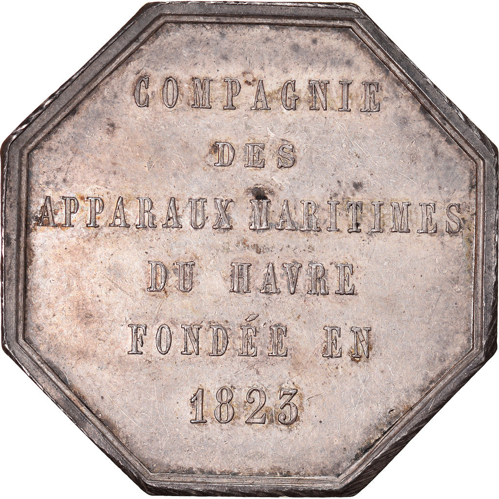Francia, Token, Le Havre, Compagnie des Apparaux maritimes, 1847, Nortier, SPL-